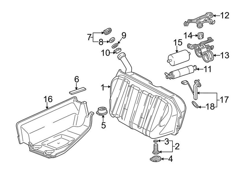 Mercedes Fuel Pump Strainer 2104700106